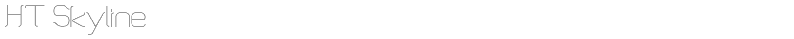 HT Skyline font preview